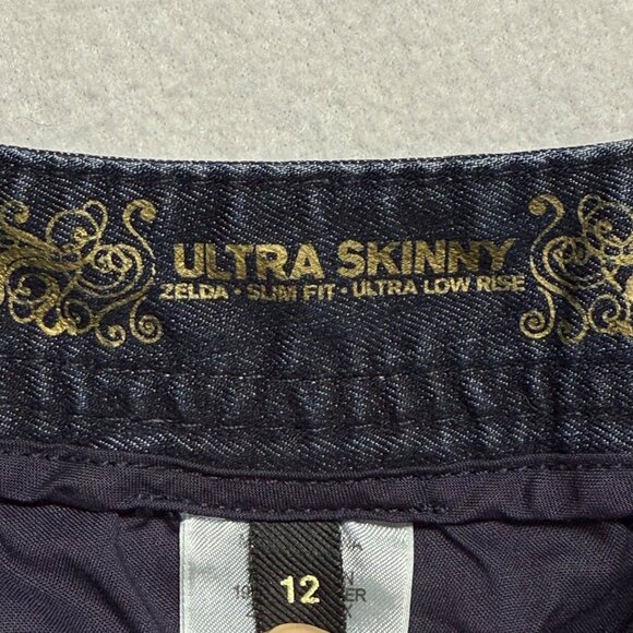 Express Jeans Women's Skinny Zelda Slim Fit Stretch Low Rise Blue Jeans Size 12 - Picture 6 of 11